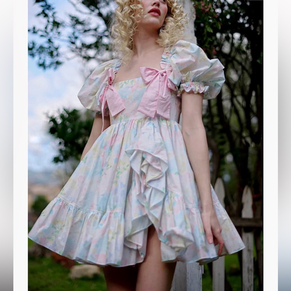 Selkie Sweetcorn Buttercream dress - Picture 5 of 7